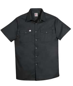 Button up short sleeve shirt (Black)